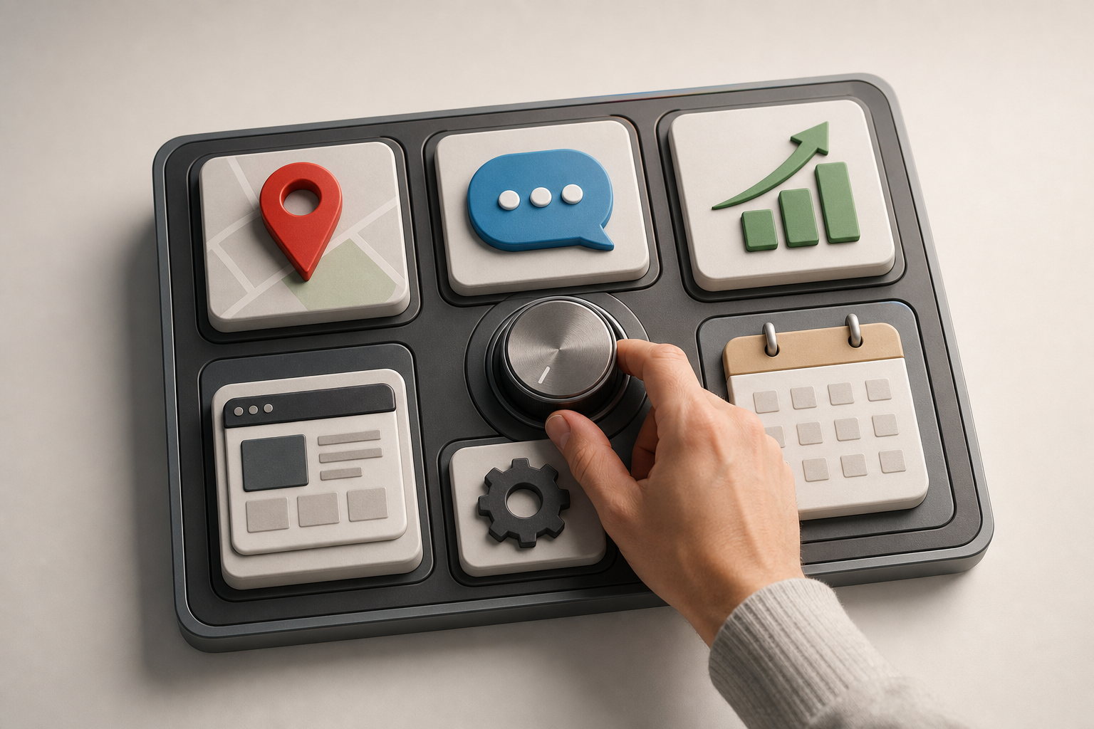 Unified digital growth partner control panel for local business marketing